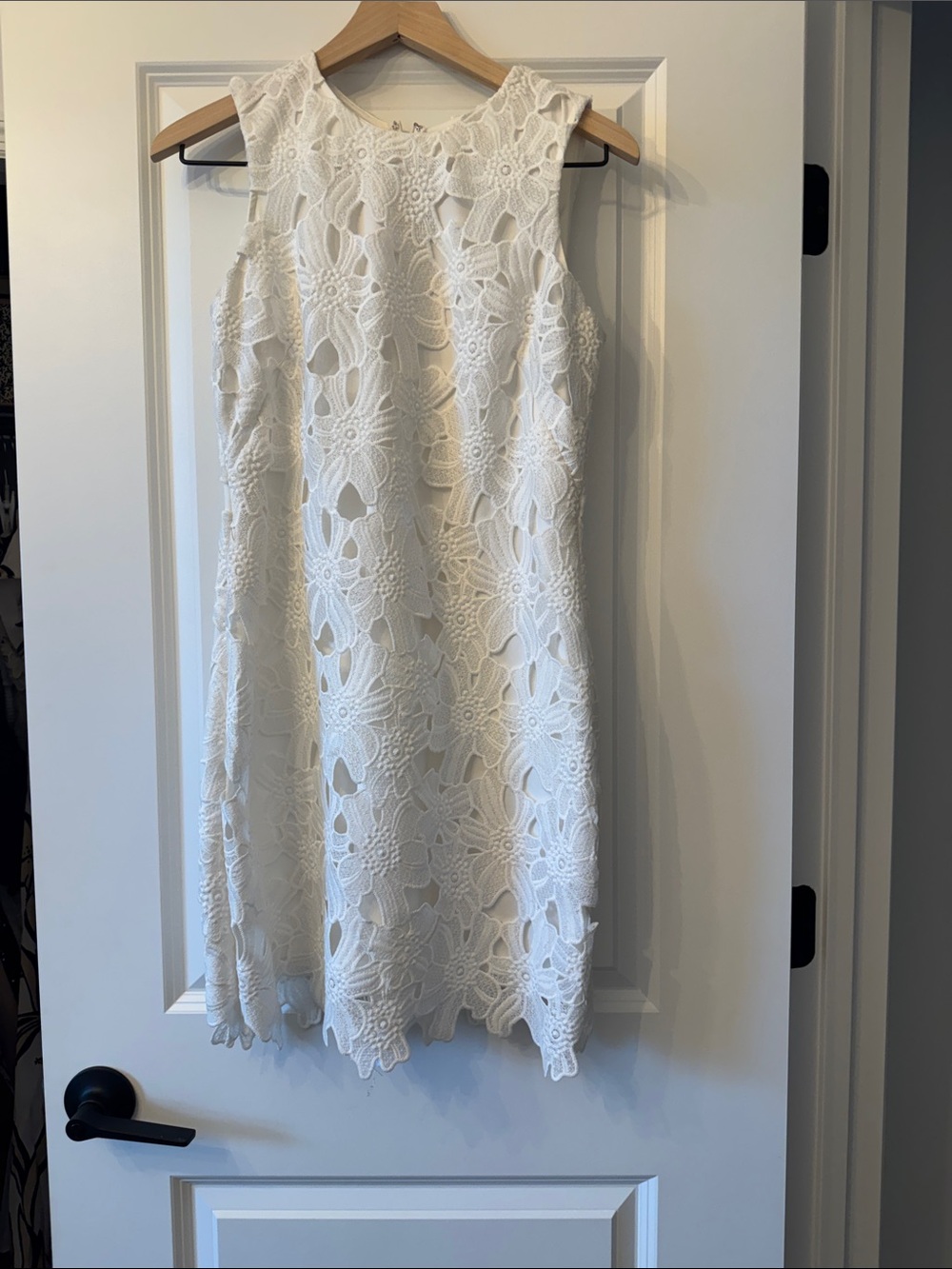 Calvin Klein White Floral Lace Mini Dress - Picture 3 of 11